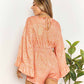 *APP EXCLUSIVE* Flare Sleeve Surplice Romper