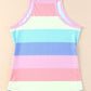 *APP EXCLUSIVE* Pastel Striped Curved Hem Tank