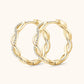 *APP EXCLUSIVE* Moissanite Crisscross Hoop Earrings