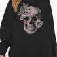 *APP EXCLUSIVE* Floral SKULL Graphic Sweatshirt