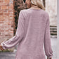 * APP EXCLUSIVE* Long Flounce Sleeve Round Neck Blouse
