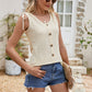 *APP EXCLUSIVE* Button Eyelet Tied Tank