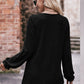 * APP EXCLUSIVE* Long Flounce Sleeve Round Neck Blouse