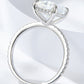 *APP EXCLUSIVE* 4 Carat Moissanite 4-Prong Side Stone Ring