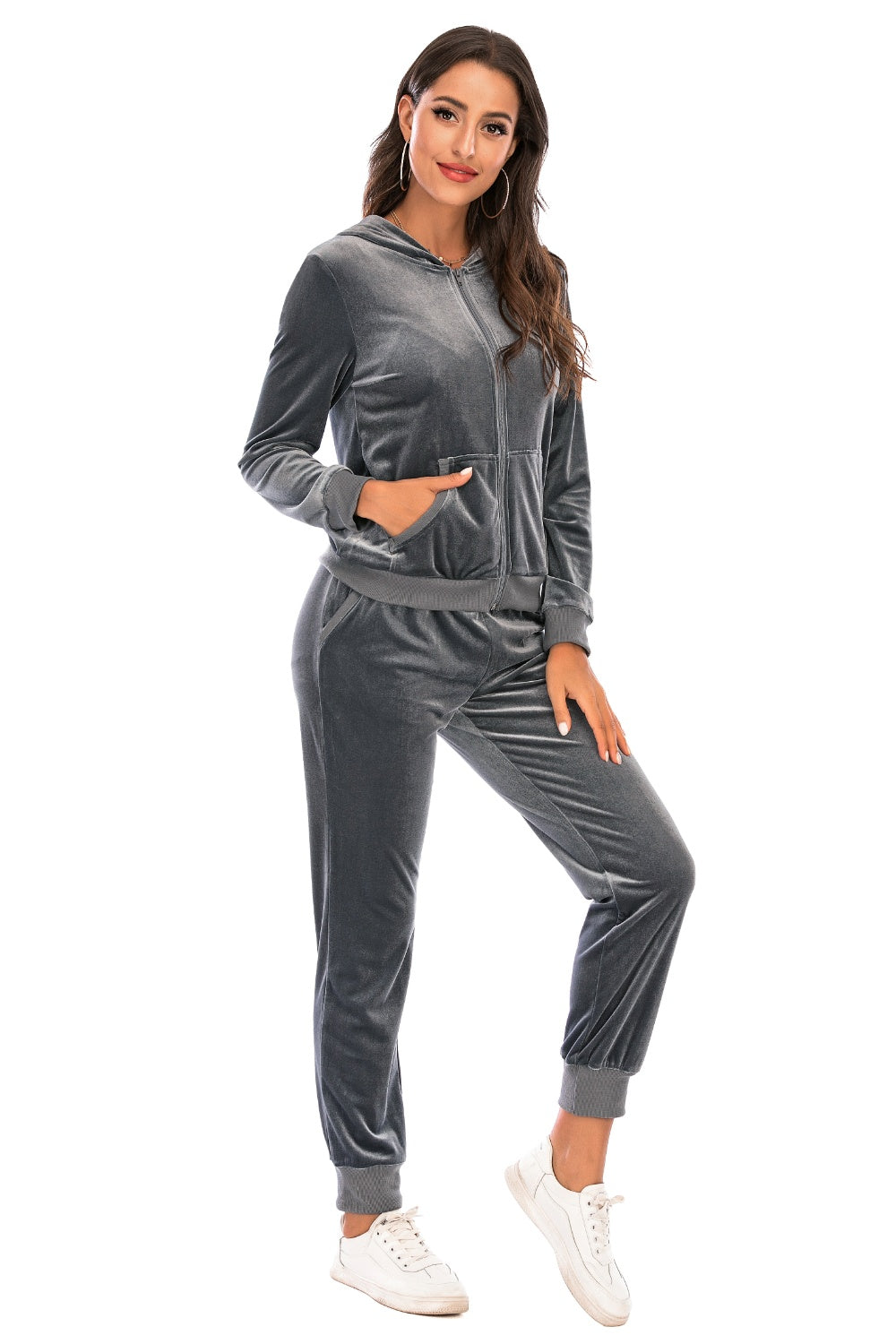 *APP EXCLUSIVE* Zip-Up Hooded Jacket and Pants Set