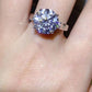 *APP EXCLUSIVE* 5 Carat Moissanite Platinum-Plated Ring