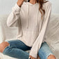 *APP EXCLUSIVE* Ribbed Dropped Shoulder Drawstring Hoodie