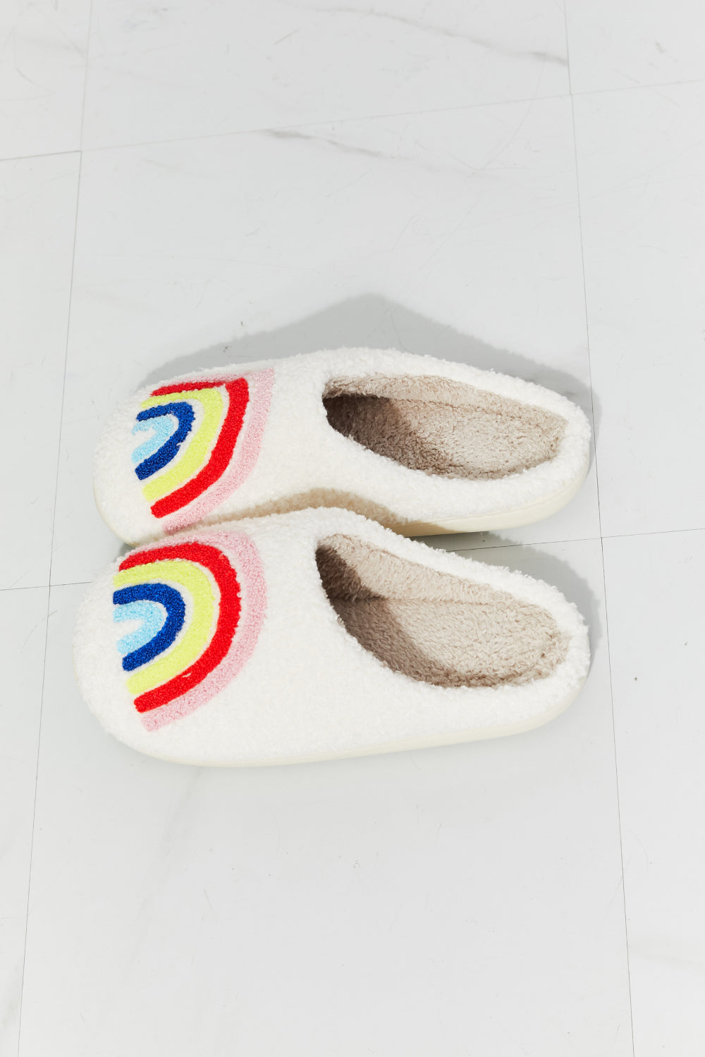 *APP EXCLUSIVE* Rainbow Plush Slippers