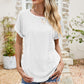 * APP EXCLUSIVE* Eyelet Short Sleeve Top