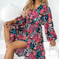 * APP EXCLUSIVE* Printed Long Sleeve Slit Dress