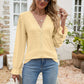 * APP EXCLUSIVE* Eyelet Lace Trim Flounce Sleeve Blouse