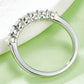 *APP EXCLUSIVE* Moissanite Platinum-Plated Half-Eternity Ring