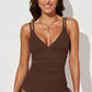 *APP EXCLUSIVE* Tied Cutout Plunge One-Piece Swimsuit