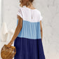 *APP EXCLUSIVE* Colorblock Tiered Babydoll Dress