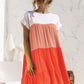 *APP EXCLUSIVE* Colorblock Tiered Babydoll Dress