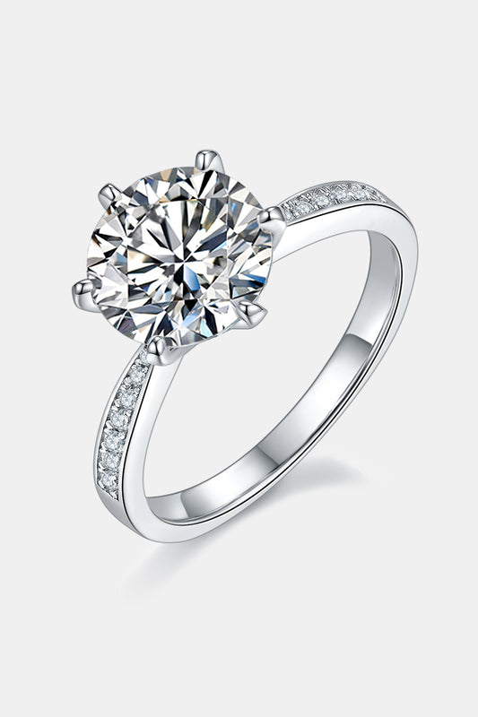 * APP EXCLUSIVE* 3.14 Carat Moissanite Side Stone Ring