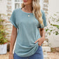 * APP EXCLUSIVE* Eyelet Short Sleeve Top