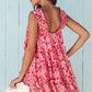 * APP EXCLUSIVE* Floral Square Neck Sleeveless Dress