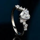 *APP EXCLUSIVE* 1 Carat Moissanite Heart 925 Sterling Silver Ring