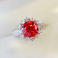 * APP EXCLUSIVE* 2 Carat Moissanite 925 Sterling Silver Halo Ring