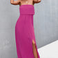 *APP EXCLUSIVE* Strapless Split Maxi Dress