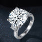 *APP EXCLUSIVE* 8.6 Carat Moissanite Platinum-Plated Ring