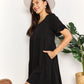 *APP EXCLUSIVE* Vneck Flounce Sleeve Tiered Dress