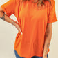 *APP EXCLUSIVE* Round Neck Cuffed Short Sleeve Tee