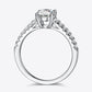 *APP EXCLUSIVE* 1 Carat Moissanite 925 Sterling Silver Side Stone Ring