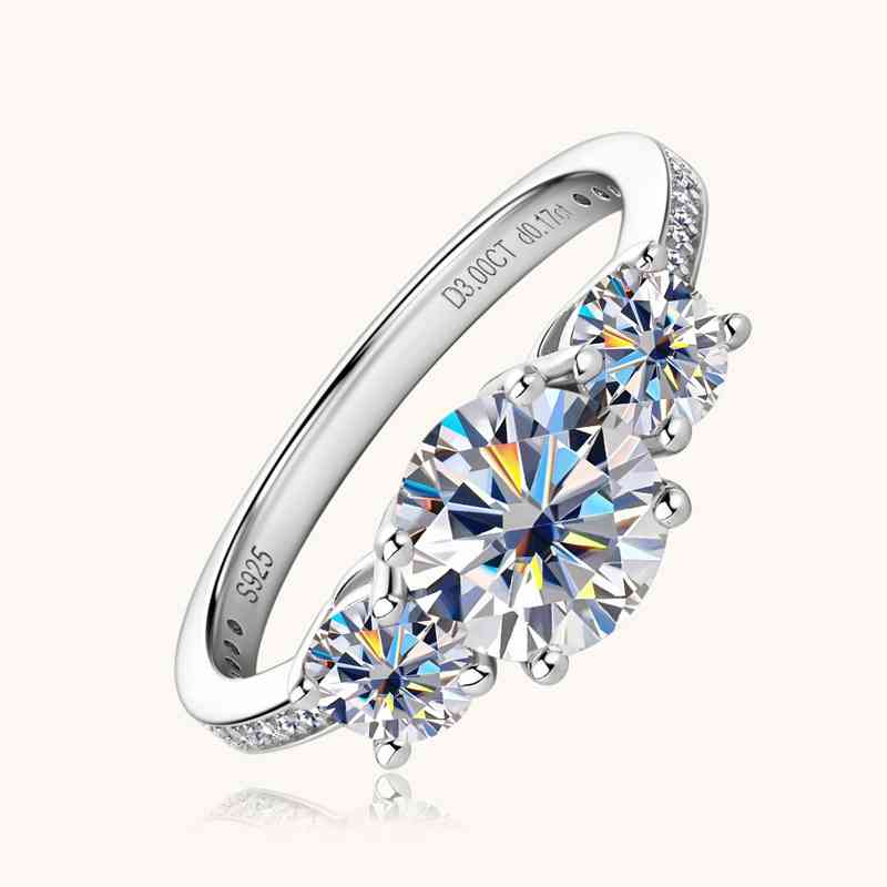 *APP EXCLUSIVE*  3 Carat Moissanite 925 Sterling Silver Ring