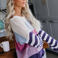 *APP EXCLUSIVE* Colorblock Boat Neck Dropped Shoulder Sweater