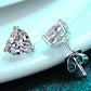 *APP EXCLUSIVE* 2 Carat Moissanite Heart-Shaped Stud Earrings