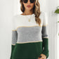 *APP EXCLUSIVE* Colorblock Horizontal Ribbing Sweater