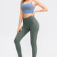 *APP EXCLUSIVE* Wide Waistband Slim Fit Long Sports Pants