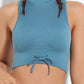 *APP EXCLUSIVE* Mock Neck Ribbed Sports Bra Tank