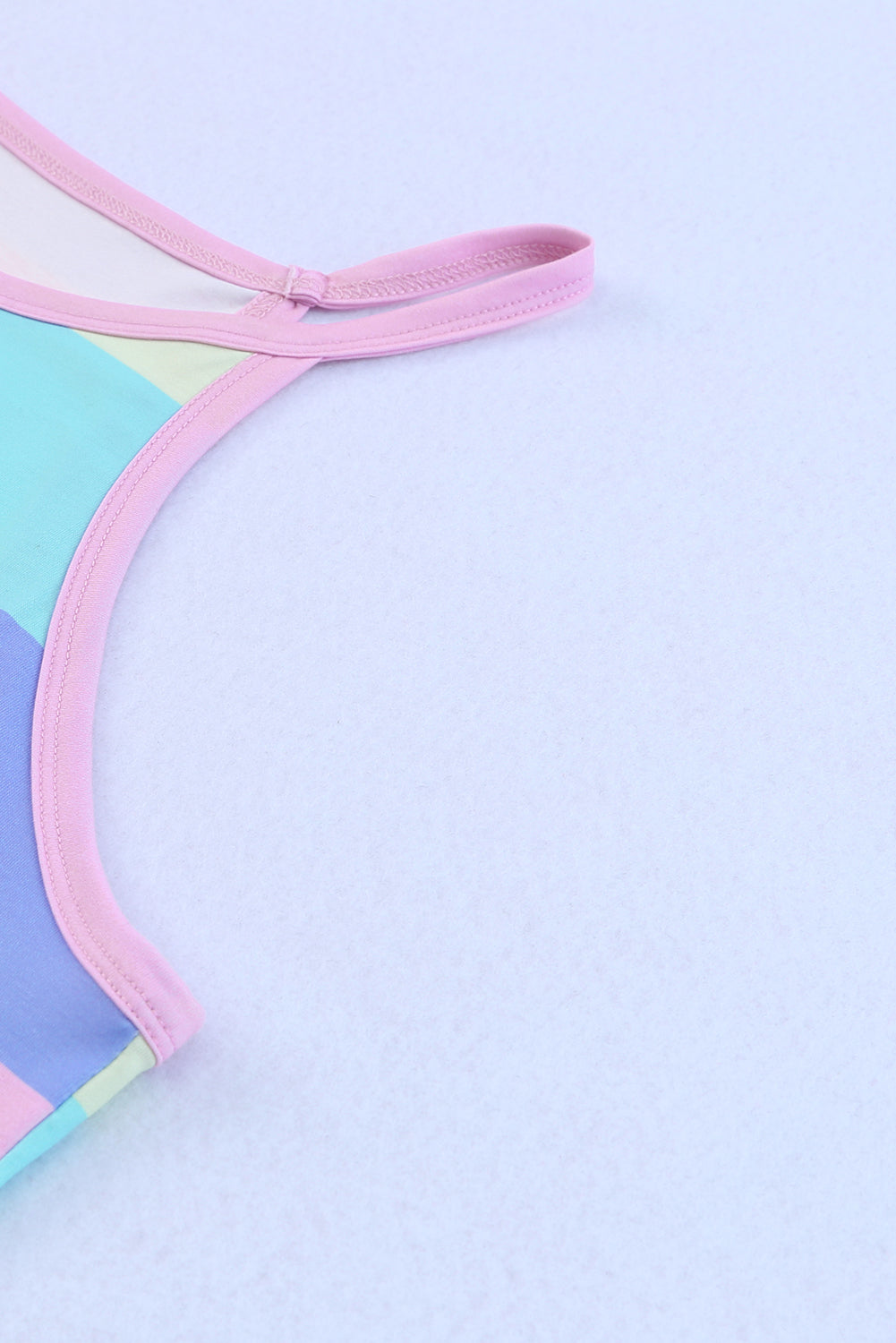 *APP EXCLUSIVE* Pastel Striped Curved Hem Tank