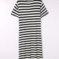 *APP EXCLUSIVE* Striped Vneck Side Slit Maxi Dress