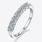 *APP EXCLUSIVE* Moissanite Platinum-Plated Half-Eternity Ring
