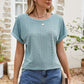 * APP EXCLUSIVE* Eyelet Short Sleeve Top