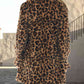 *APP EXCLUSIVE* Leopard Collared Neck Coat with Pockets