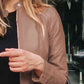 *APP EXCLUSIVE* Mock Neck Zip Up Jacket