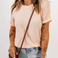 *APP EXCLUSIVE* Round Neck Cuffed Short Sleeve Tee