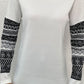 * APP EXCLUSIVE* Boat Neck Long Printed Sleeve Blouse