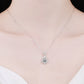 *APP EXCLUSIVE* 2 Carat Moissanite Teardrop Pendant 925 Sterling Silver Necklace