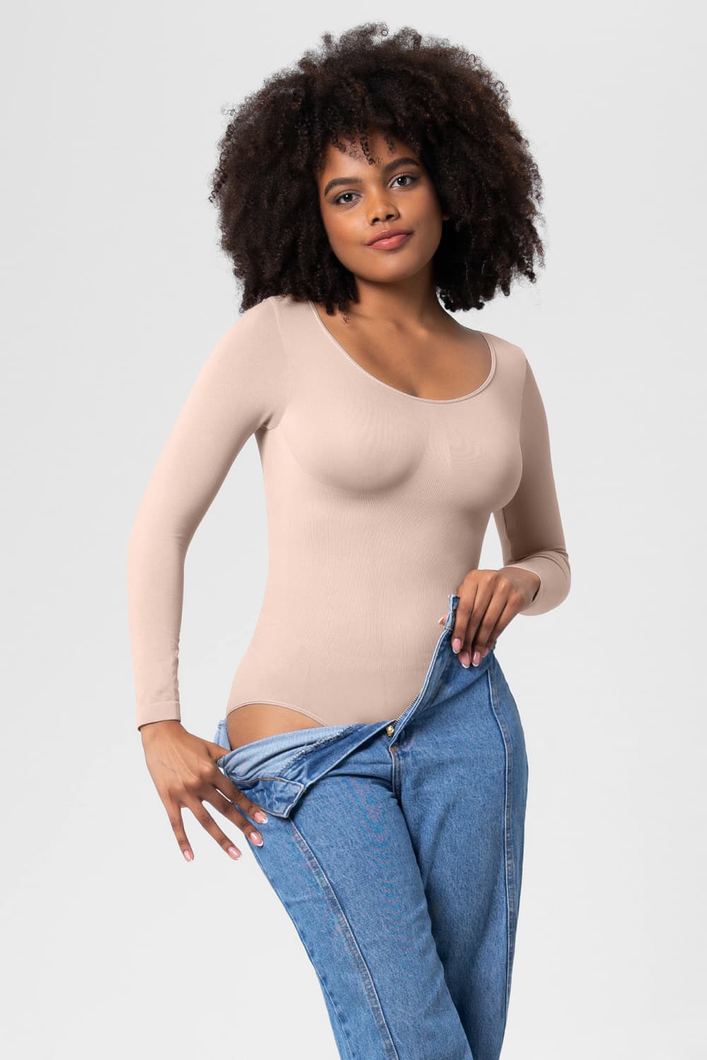 *APP EXCLUSIVE* Full Size Long Sleeve Shaping Bodysuit