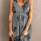 *APP EXCLUSIVE* Buttoned Round Neck Sleeveless Mini Magic Dress