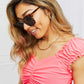 *APP EXCLUSIVE* Cat Eye Full Rim Polycarbonate Sunglasses