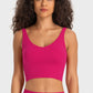 *APP EXCLUSIVE* Deep Vneck Crop Sports Bra