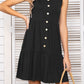 *APP EXCLUSIVE* Button Scoop Neck Sleeveless Tiered Dress