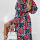 * APP EXCLUSIVE* Printed Long Sleeve Slit Dress
